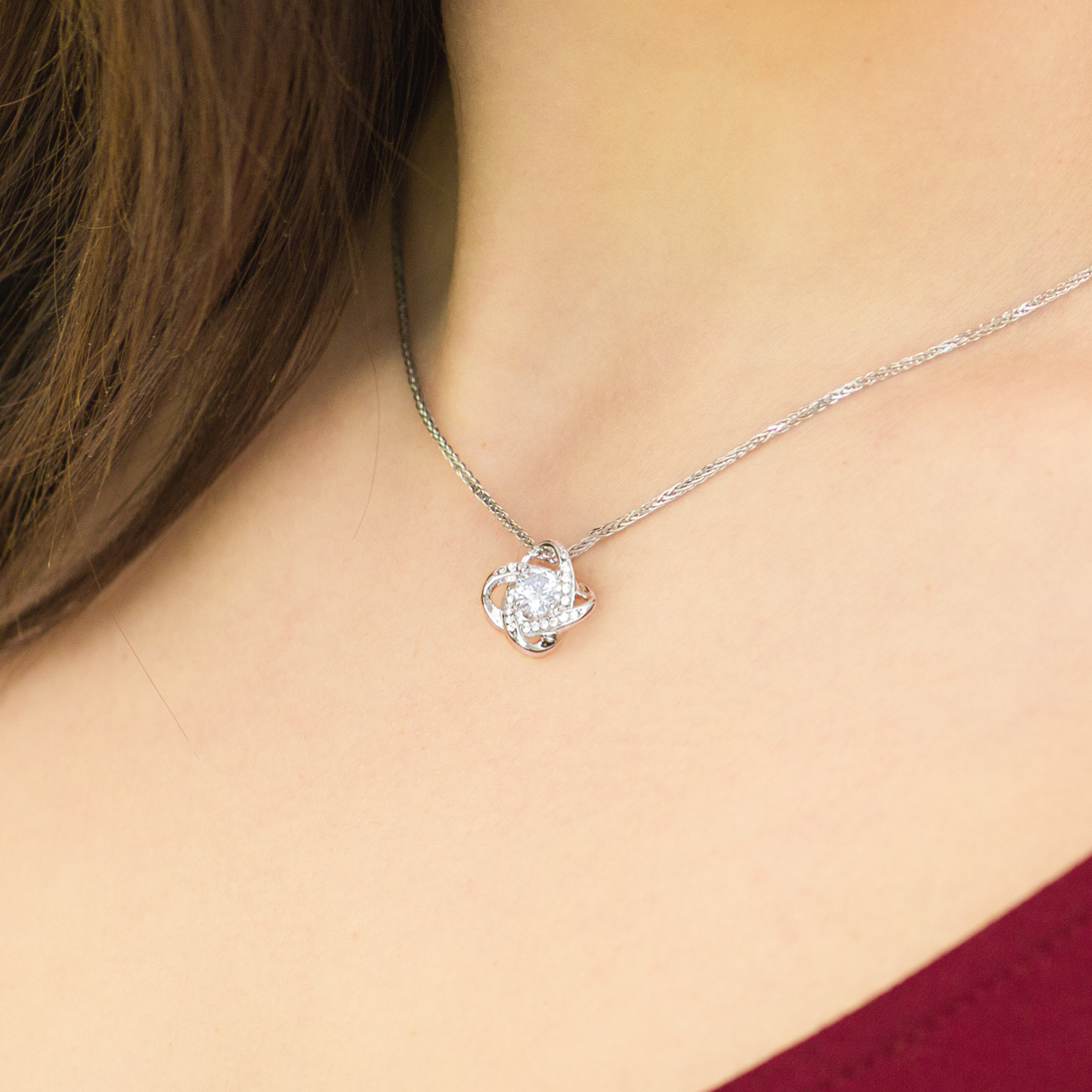 Love Knot Necklace (Yellow & White Gold Variants) - TreeStreet Jewelry