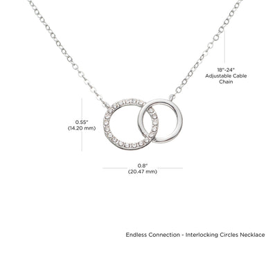 Endless Connection - Interlocking Circles Necklace-Soulmate - TreeStreet Jewelry