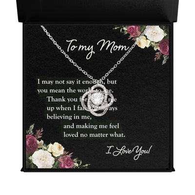 Tied to You - Love Knot Necklace-For Mom - TreeStreet Jewelry