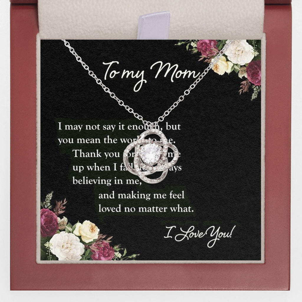 Tied to You - Love Knot Necklace-For Mom - TreeStreet Jewelry