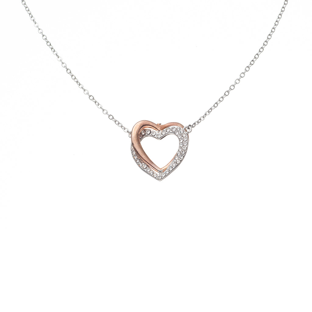Twin Flames - Interlocking Hearts Necklace-Wife - TreeStreet Jewelry