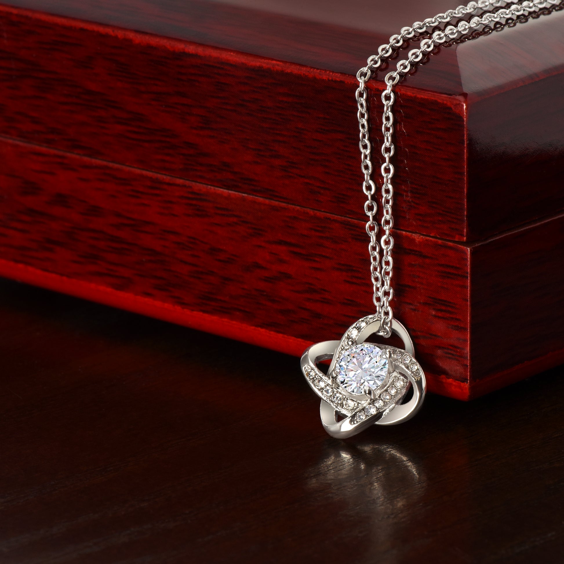 Love Knot Necklace (Yellow & White Gold Variants) - TreeStreet Jewelry