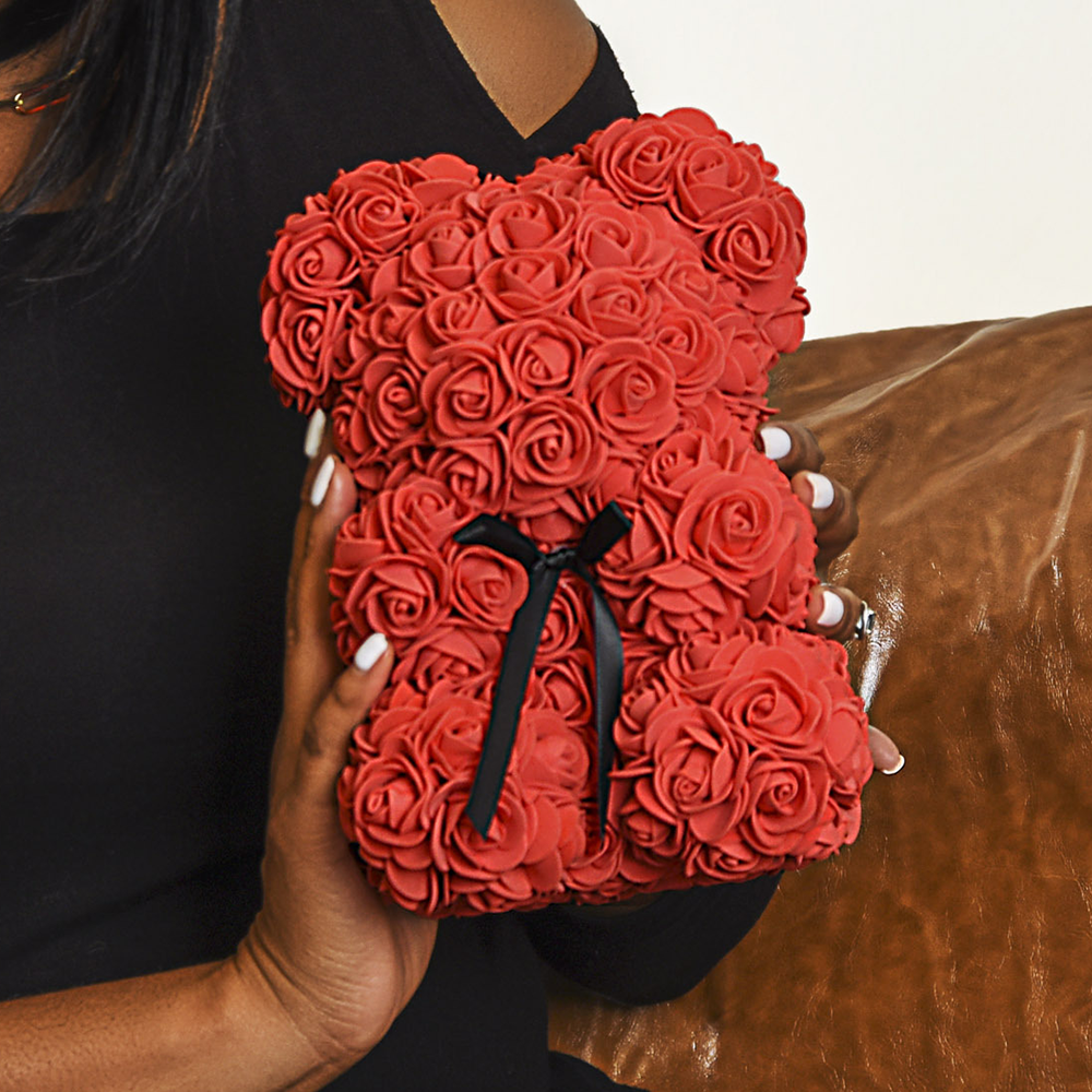 Rose Bear gift wrap - TreeStreet Jewelry