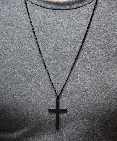 Black Bronze Cross-Son - TreeStreet Jewelry