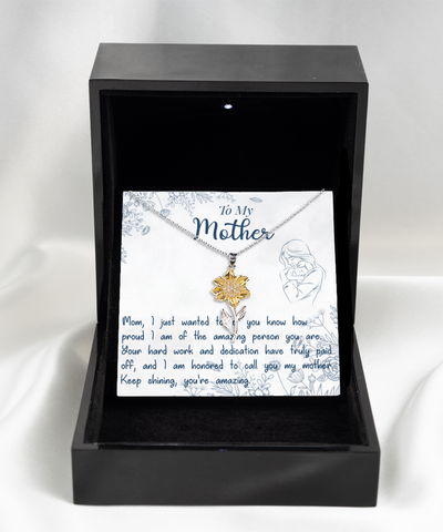 Sunflower Pendant-Gift for Mother - TreeStreet Jewelry